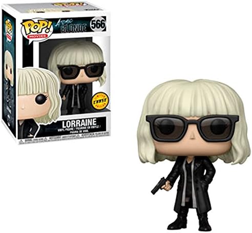 Funko Pop Movies Atomic Blonde  Lorraine Broughton Black Coat Chase Variant Limited Edition Vinyl Figure Bundled with Pop Box Protector Case