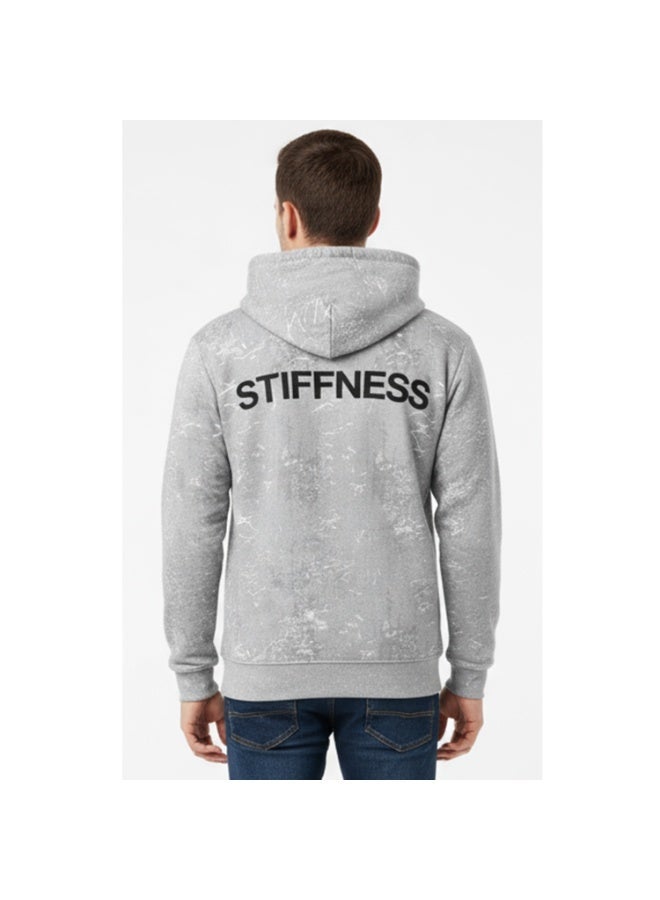 سيزار هودي اوفر سايز رجالي نقش  جيشي مزود بطباعة علي الضهر والصدر - Image 3