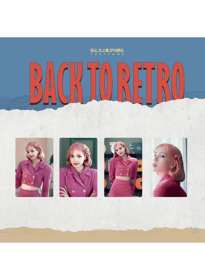 NIBEMINENT 4 Pcs Kpop BLACKPINK BPTG Lomo Cards Card For Fans Collection Gifts - Image 1