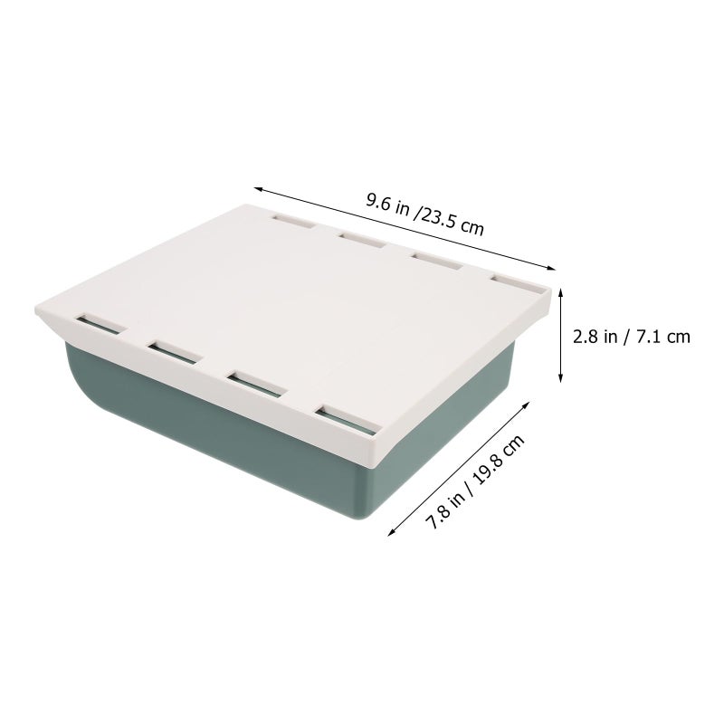 Adhesive Hidden Desk Drawer Organizer Storage Box For Office Supplies Pen Holder - Image 3