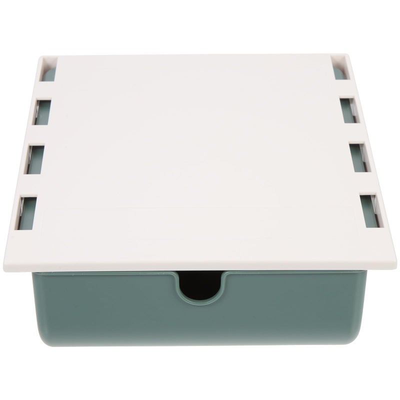 Adhesive Hidden Desk Drawer Organizer Storage Box For Office Supplies Pen Holder - Image 2