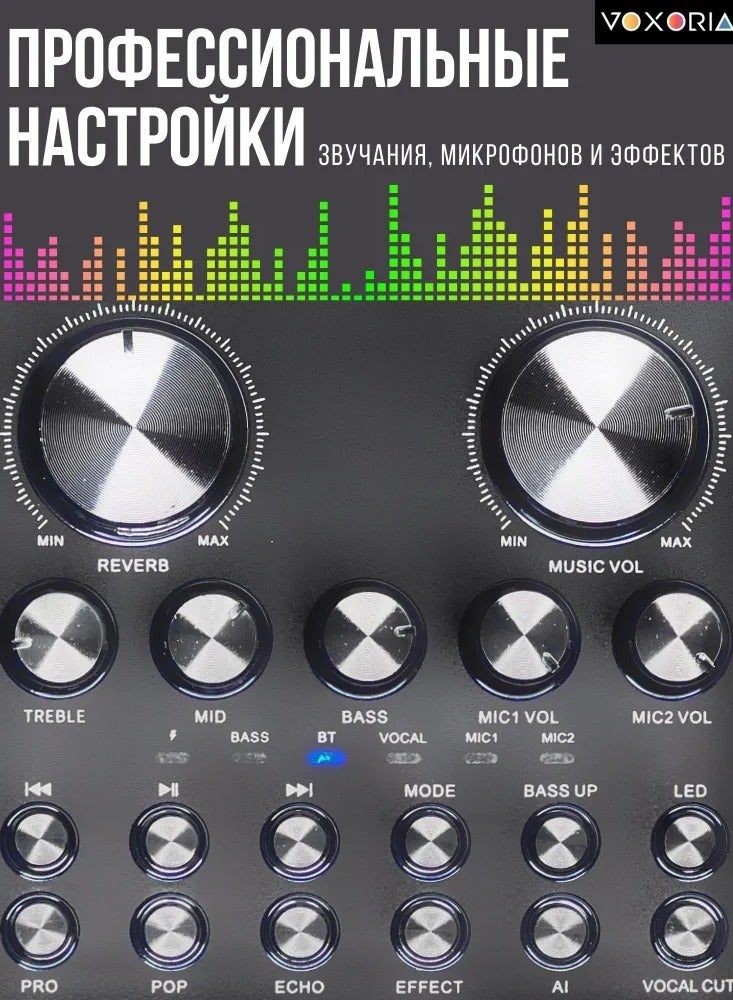 سمارت بيري مكبر صوت كاريوكي Smart Berry M25 plus مزود بميكروفون لاسلكي وبلوتوث وصوت ممتاز وأكثر تميزًا وسهولة في التحكم في المشاهد المختلفة - Image 3