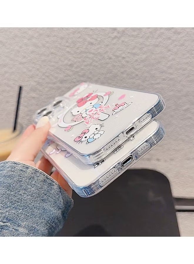 iPhone 16 Pro Max Case Magsafe, Strong Magnet, Cute Kitty Cat Cover for iPhone 16 Pro Max, Scratch-Resistant, iPhone 16 Pro Max Cover Magnetic Compatible with Magsafe Clear - Image 4