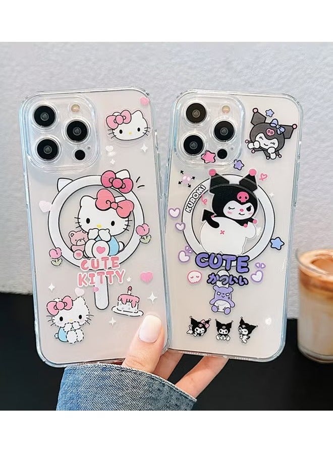 iPhone 16 Pro Max Case Magsafe, Strong Magnet, Cute Kitty Cat Cover for iPhone 16 Pro Max, Scratch-Resistant, iPhone 16 Pro Max Cover Magnetic Compatible with Magsafe Clear - Image 5