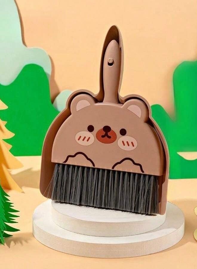 Small Plastic Cleaning Brush with Dustpan, Perfect for Cleaning Tight Spaces  - Image 1