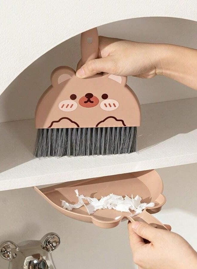 Small Plastic Cleaning Brush with Dustpan, Perfect for Cleaning Tight Spaces  - Image 2
