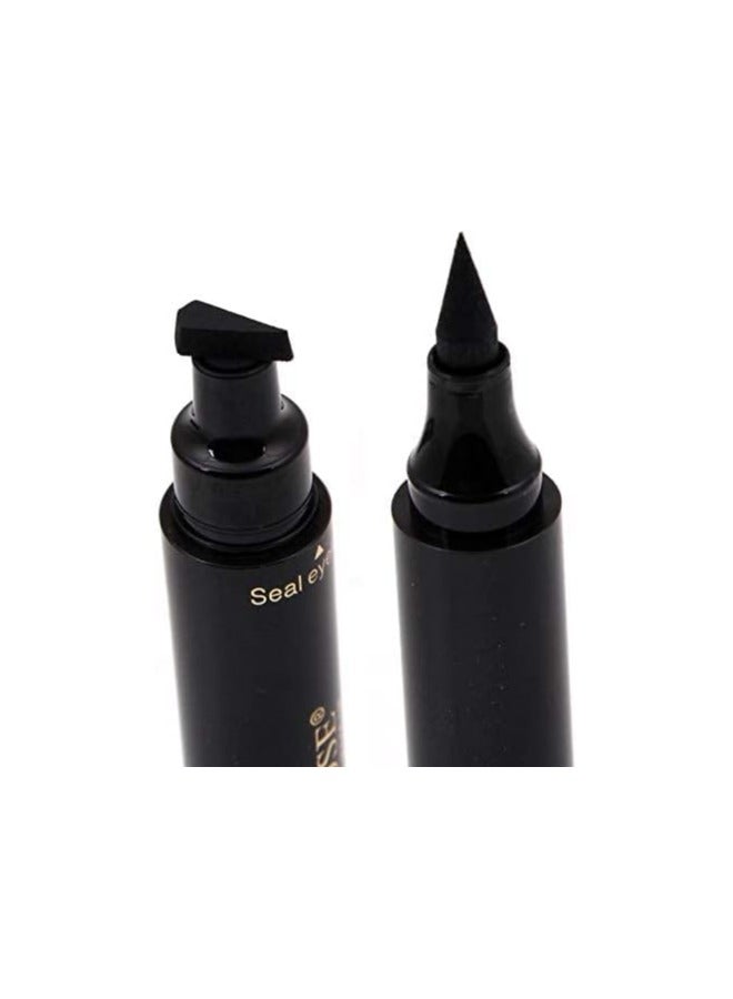 MISS ROSE M Longlasting Waterproof Quick-Dry Stamp Eyeliner Pen Black - Image 2