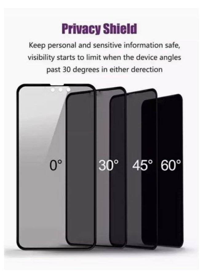Matte ceramic privacy screen protector compatible with Iphone 15 pro max