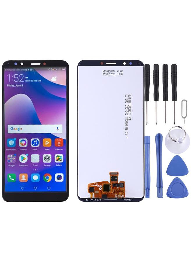 erorex Replacement OEM LCD Screen for Huawei Y7 Prime 2018 with Digitizer Full Assembly Black - Image 1