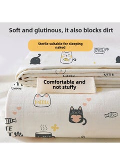 Generic Hotel Disposable Thickened Four-piece Bed Sheet Quilt Cover Pillowcase Travel Double Portable Cute Suit Wholesale-Color:Cute Cat [three-piece Set For Single Person, 3 Packs] Sterilization And Dirt Separation  - Image 4