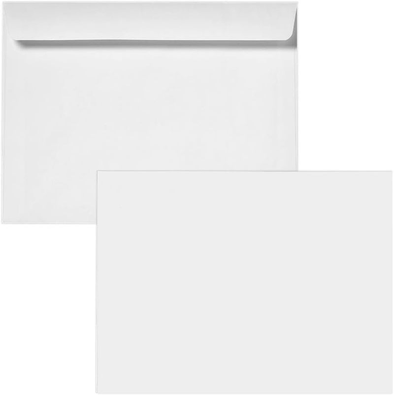 Office Express 9 x 12 Booklet Envelope - Open Side - 28# White - (9 x 12) - Large Envelope Series (Jumbo) (100) - Image 3