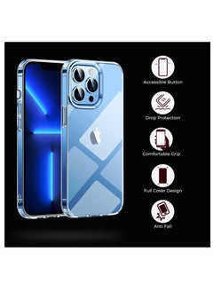 PRIMEEIGHT Transparent Crystal Clear iPhone 12 Pro Max Case 6.7 inch Shockproof Curved Edges apple iphone 12 pro max case HD Clear Anti Scratch  - Image 3