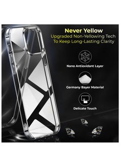 PRIMEEIGHT Transparent Crystal Clear iPhone 12 Pro Max Case 6.7 inch Shockproof Curved Edges apple iphone 12 pro max case HD Clear Anti Scratch  - Image 2
