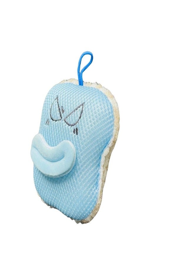Eco Shine Kids Bath Loofah Sponge, Cute Big Mouth Square Design Soft Bath Sponge Scrubber for Kids & Babies - Gentle Cleaning, Exfoliating, and Dead Skin Removal- Perfect for Men and Women - Image 1