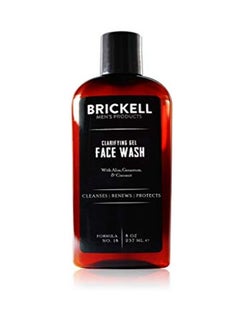 Brickell Men's Products Ng Gel Face Wash For Men, Natural And Organic Rich Foaming Daily Facial Cleanser Formulated With Geranium, Coconut And Aloe, 8 Ounce, Scented  - Image 1
