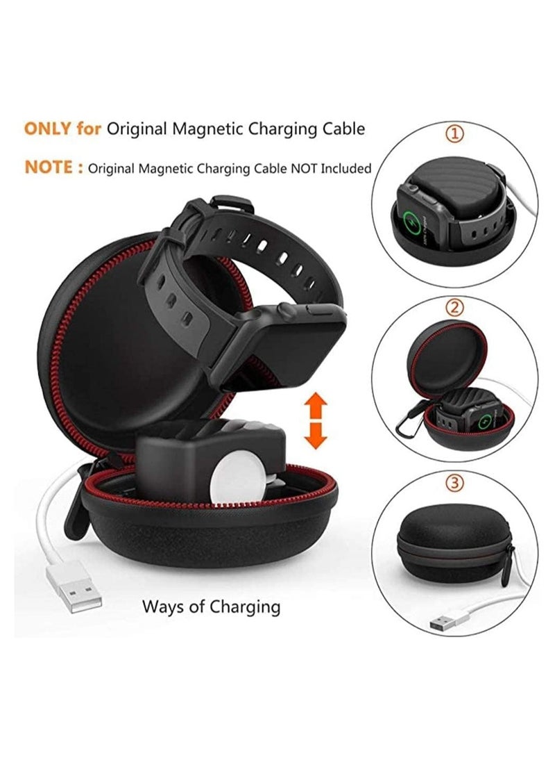 general Portable Hard iWatch Storage Case Sleeve Portable Protective Travel Pouch Fits iWatch 38mm 40mm 41mm 42mm 44mm 45mm and Airpods Pro/3/2/1 Charging Case Station Docks - Image 2