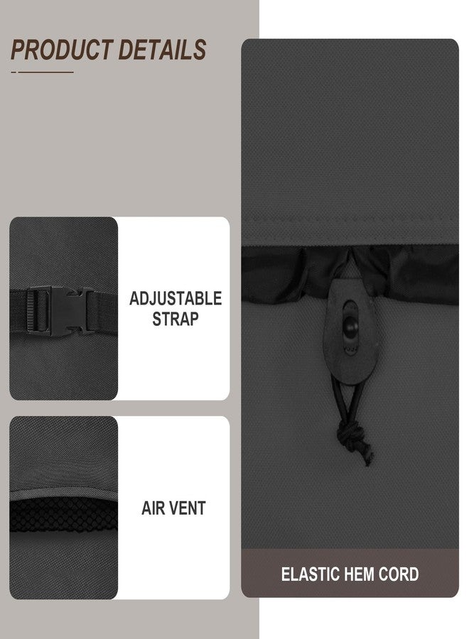 ULTCOVER غطاء حوض استحمام ساخن مربع مقاوم للماء من البوليستر 600D من ULTCOVER، مناسب للاستخدام الخارجي، مقاس 80 × 80 بوصة، أسود - Image 4