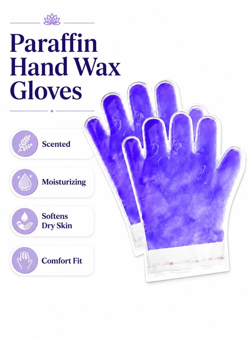 Leoxol Paraffin Hand Wax Gloves For Hands And Feet | Moisturizing Spa Treatment Gloves | Scented Smoothing Care For Dry Skin | Home And Professional Hand Care - Image 1