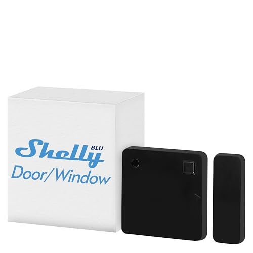 Shelly Blu Door/Window Black | Bluetooth Operated Sensor | Home Automation | iOS Android App | Alexa & Google Home Compatibility | Lux and Tilt Angle Measurement | Set Custom Activation Scenes - Image 1