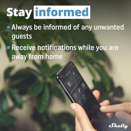 Shelly Blu Door/Window Black | Bluetooth Operated Sensor | Home Automation | iOS Android App | Alexa & Google Home Compatibility | Lux and Tilt Angle Measurement | Set Custom Activation Scenes - Image 5