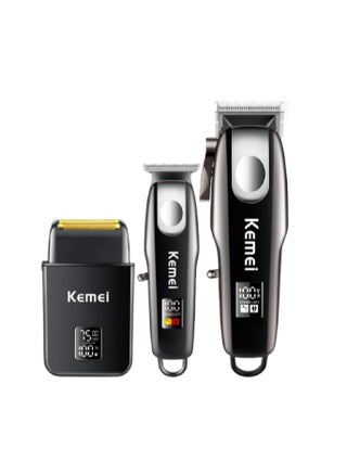 KEMEI Hair Clipper, Trimmer & Shaver for Men – Cordless Grooming Kit, High-Speed Motor (Up to 7500 RPM), USB Rechargeable, Long Battery Life Black - view 2