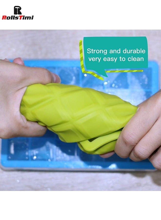 RollsTimi  3 Packs Silicone Ice Cube Trays, Food Grade BPA free Ice Trays with Removable Lids, Easy Ice Release 24 Ice Cube Molds - Image 5