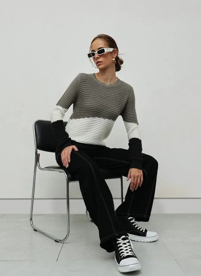 STREET 9  Colourblocked Pullover for Women for Women | Best Price UAE