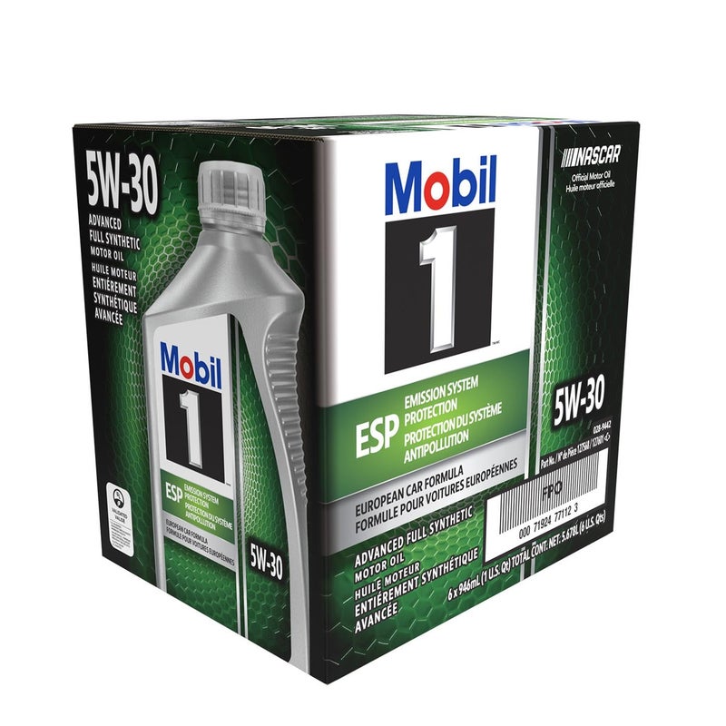 Mobil 1 124044 ESP Formula Engine Oil 5W30 1 Quart Bottles Set of 6 - Image 1
