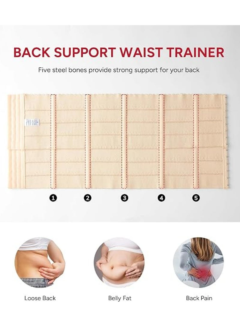 يوجي مدرب الخصر للنساء، كورسيت Shapewear البطن التحكم مقسمة الخصر Cincher تدريب الحزام (م) - Image 4