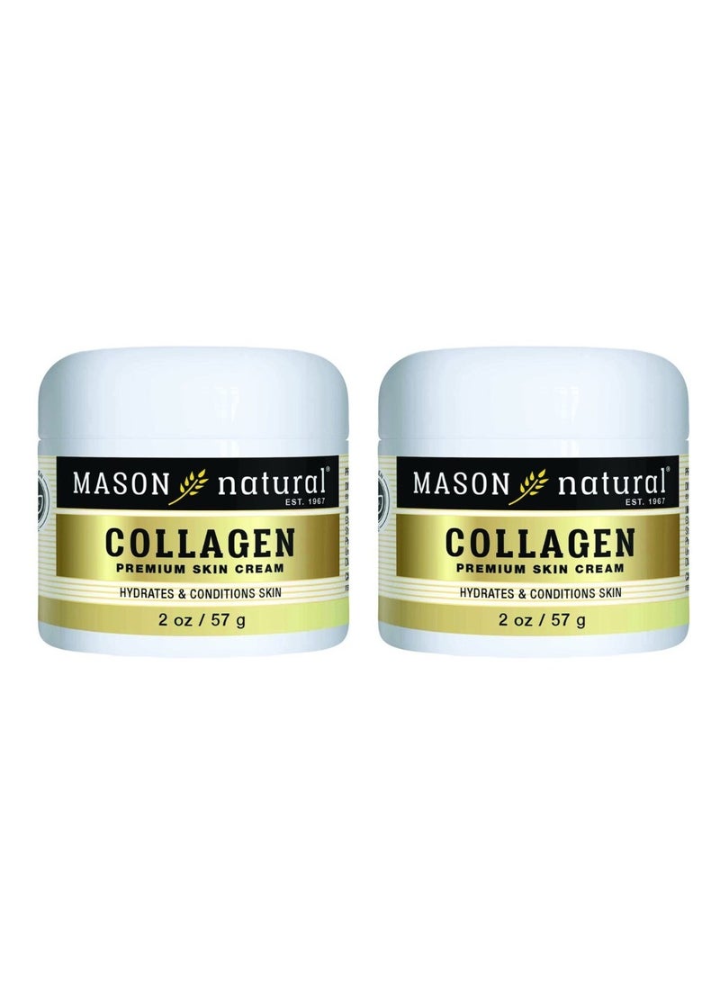 Mason Natural Pack of 2 100% Pure Collagen Cream Promotes Skin Firming - Image 1