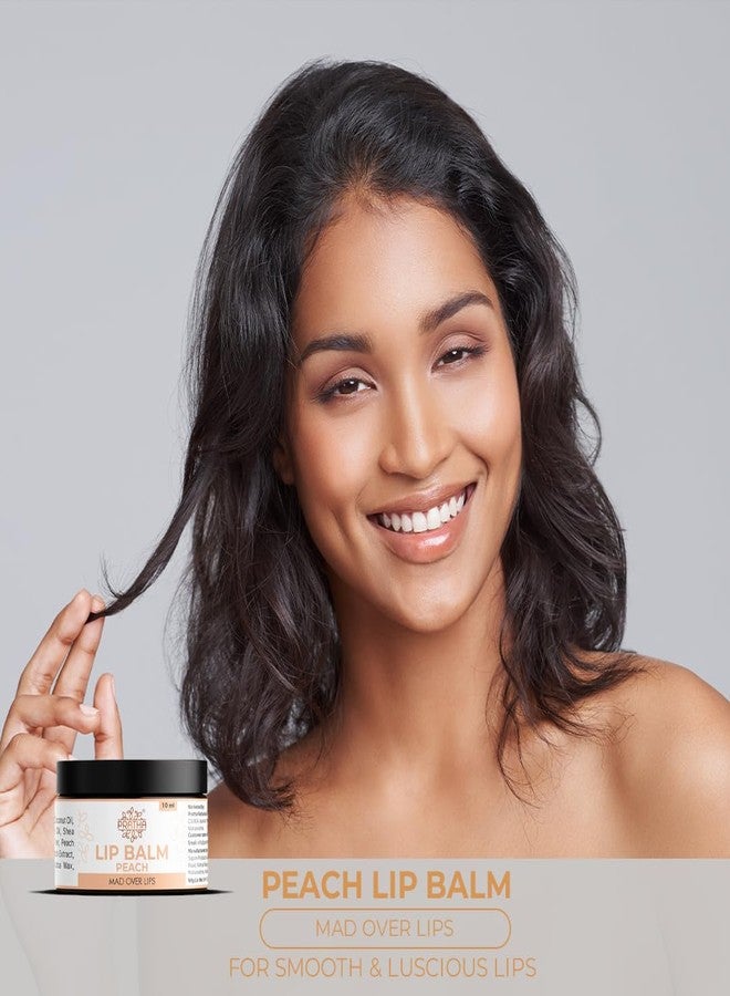 Pratha Naturals Fresh Peach Lip Balm for Women Nourishes and Moisturizer Blend Lip Gloss with Delicious Fruity Flavor Lip Butter - Image 3
