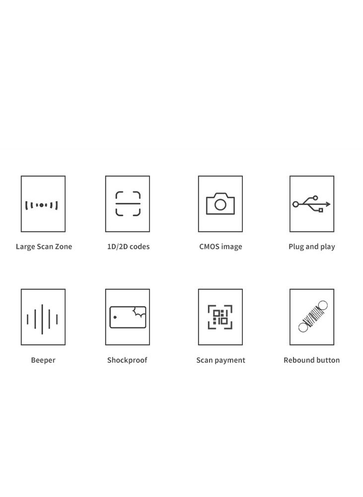 Mike Music - ماسح الباركود المحمول 1D/2D/QR Code Scanner 2.4G Wireless &amp; USB Wired Barcode Reader Scanner متوافق مع نظام الكمبيوتر، ماسح ضوئي لمحلات السوبر ماركت والتجزئة والمكتبات والخدمات اللوجستية والمستودعات - Image 1
