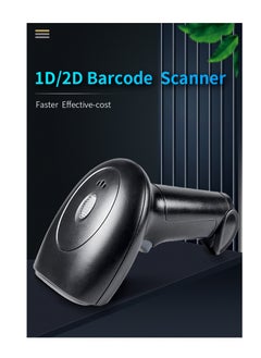 Mike Music ماسح الباركود المحمول 1D/2D/QR Code Scanner 2.4G Wireless &amp; USB Wired Barcode Reader Scanner متوافق مع نظام الكمبيوتر، ماسح ضوئي لمحلات السوبر ماركت والتجزئة والمكتبات والخدمات اللوجستية والمستودعات  - Image 3