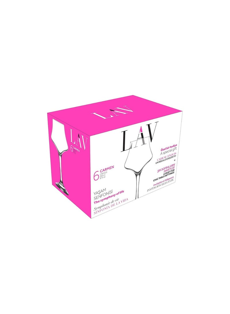 لاف طقم أكواب عصير لاف كارمن 260 مل مكون من 6 قطع – صناعة تركية - Image 2