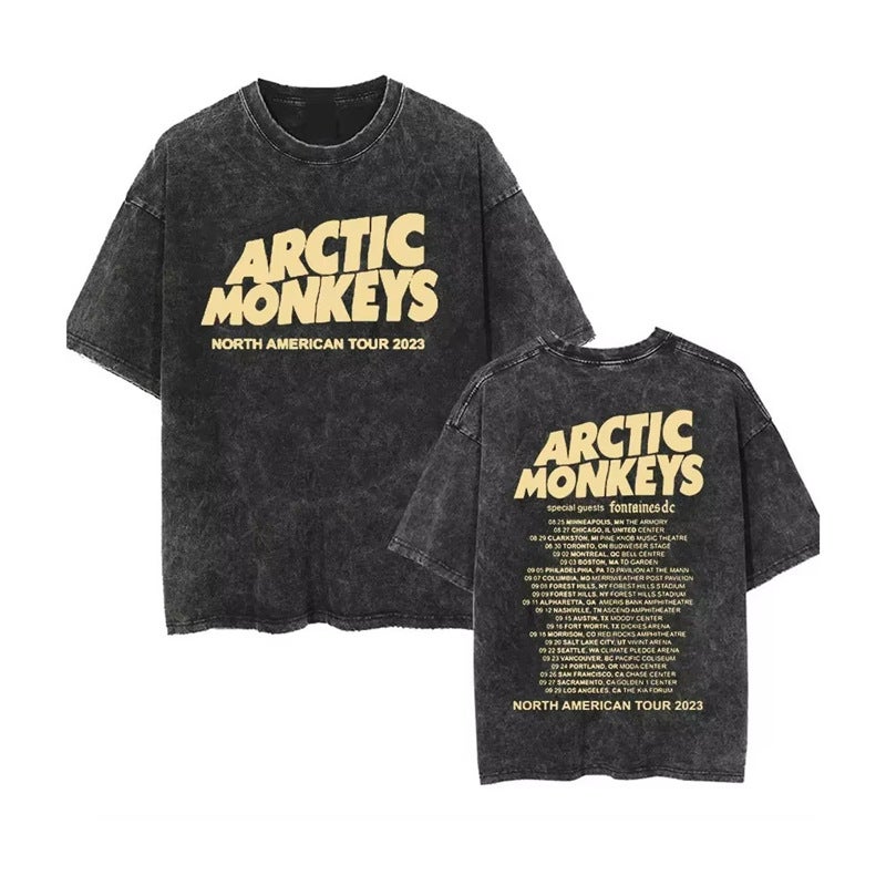Retro Rock Arctic Monkeys Music Album Graphic T-Shirt Mens 06-JCS - Image 1