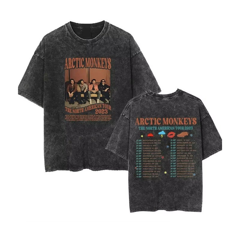 Retro Rock Arctic Monkeys Music Album Graphic T-Shirt Mens 06-JCS - Image 4