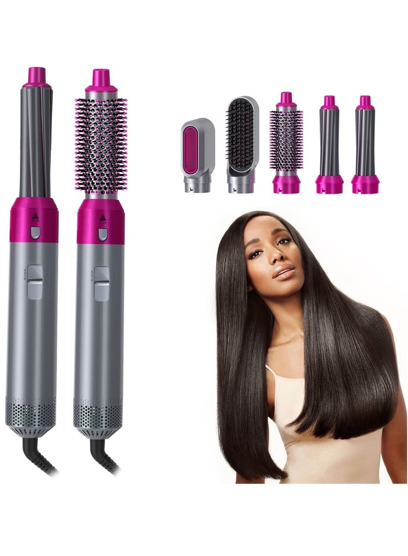5-In-1 Hair Dryer Rotating Straightener Scalp Massager Volumizer Brush for Women - Image 2