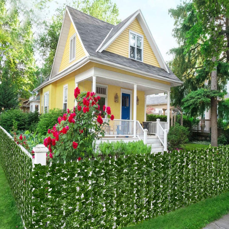 DearHouse Artificial Ivy Privacy Fence. 98.4x69in Artificial Hedges Fence and Faux Ivy Vine Leaf Decoration for Outdoor Indoor Garden Decor - Image 3