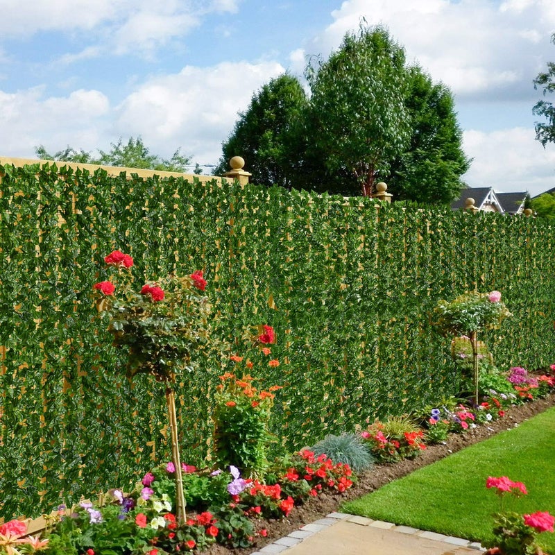 DearHouse Artificial Ivy Privacy Fence. 98.4x69in Artificial Hedges Fence and Faux Ivy Vine Leaf Decoration for Outdoor Indoor Garden Decor - Image 2