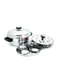 KCL KCL Diamond Idly & Steamer Pot(Small) 2 Idly Plates (9 Idlies), 1 Mini Idly Plate & 1 Steamer Plate  - Image 1