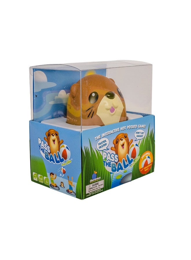 blue orange Pass The Ball with Olie Fun Interactive Preschool and Children Game - Educational Otter Music hot Potato Game by Blue Orange Games - 2 to 10 Players for Ages 4+