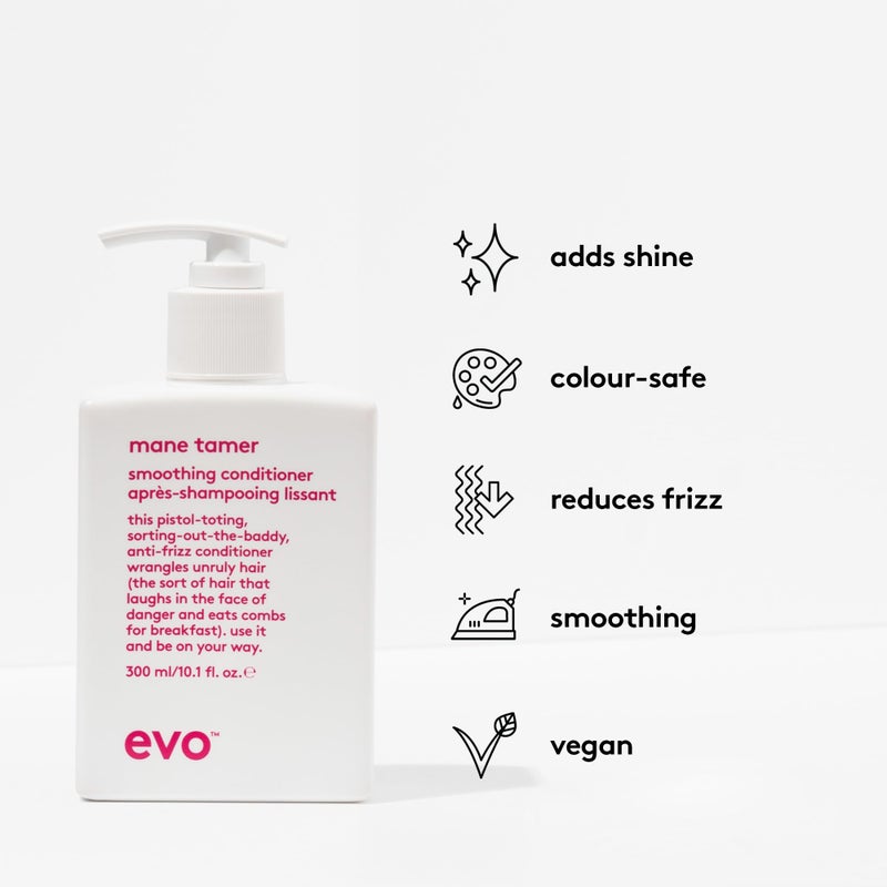 EVO Mane Tamer Smoothing Conditioner - Full Size Conditioner To Reduce Frizz, Control Unruly Hair & Provide Humidity Protection - 10.1fl.oz - Image 2