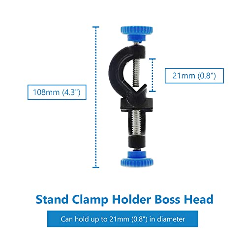 BEMAXYE Lab Chain Clamp with Adjustable Bosshead Clamp - Cylinder Holding Clip for Beakers Flasks Condensers Fixture, 40-180mm (1.6"-7") Holding Size, Set of 1 - Image 3