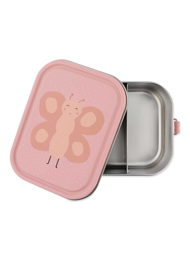 Trixie Stainless Steel Kids Lunch Box Large - 2-Compartment - Mrs. Butterfly - Image 2