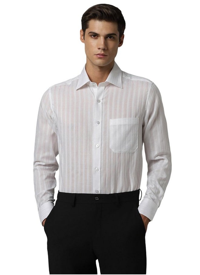 LOUIS PHILIPPE - Louis Philippe Men's Classic Fit Shirt (LPSFMCLP878911_White - Image 1