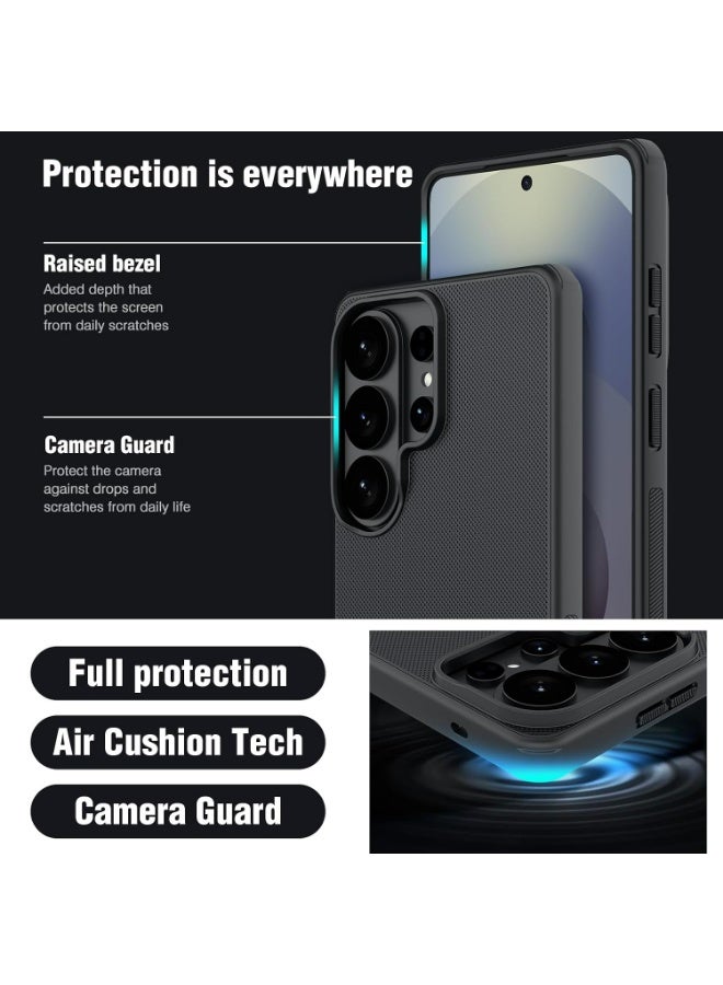 Nillkin For Samsung Galaxy S26 Ultra Case Magsafe Strong Magnet Cover Scratch-Resistant for Samsung Galaxy S26 Ultra Covers Matte Anti-Slip Compatible Translucent Back with Magsafe Accessory, Shockproof Airbag, Anti-Fingerprints, Anti-Fall Drop Protection (Black） - Image 3
