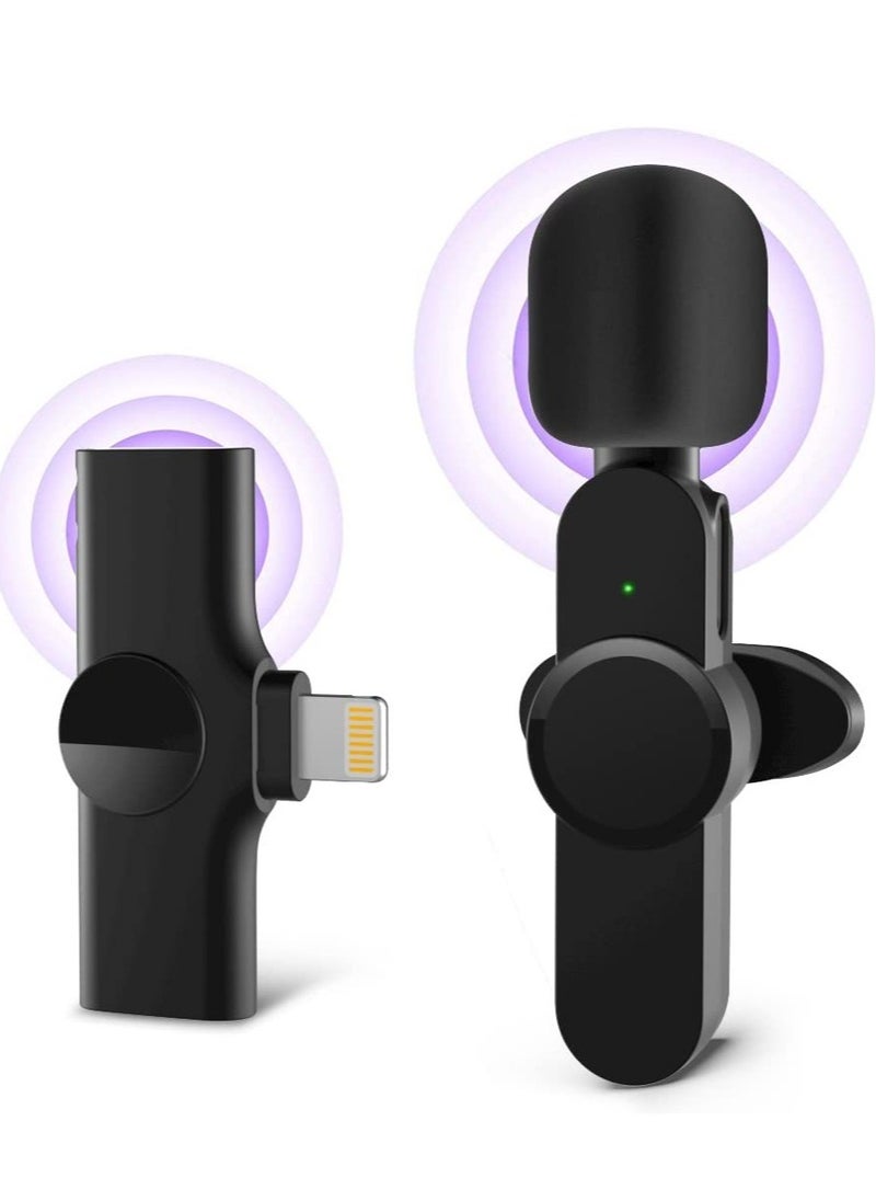 ELTRAZONE Upgraded （Plug-Play） Wireless Lapel Lavalier Microphone for iPhone iPad Recording,YouTube Facebook Live Stream,Vlog, Auto-Sync Wireless Mic with 2 Clips (No Need App/Bluetooth)  - Image 1