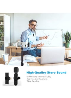 ELTRAZONE Upgraded （Plug-Play） Wireless Lapel Lavalier Microphone for iPhone iPad Recording,YouTube Facebook Live Stream,Vlog, Auto-Sync Wireless Mic with 2 Clips (No Need App/Bluetooth)  - Image 5