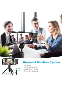 ELTRAZONE Upgraded （Plug-Play） Wireless Lapel Lavalier Microphone for iPhone iPad Recording,YouTube Facebook Live Stream,Vlog, Auto-Sync Wireless Mic with 2 Clips (No Need App/Bluetooth)  - Image 4