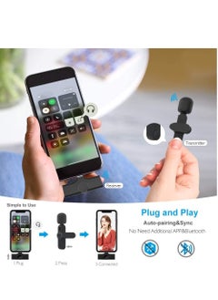ELTRAZONE Upgraded （Plug-Play） Wireless Lapel Lavalier Microphone for iPhone iPad Recording,YouTube Facebook Live Stream,Vlog, Auto-Sync Wireless Mic with 2 Clips (No Need App/Bluetooth)  - Image 3